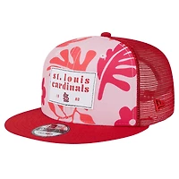Men's New Era Red St. Louis Cardinals Bikini Bottom Trucker 9FIFTY Snapback Hat