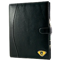 Black Milwaukee Brewers Leather Journal