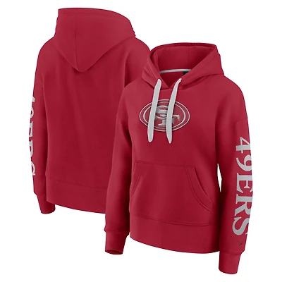 Women's Fanatics Scarlet San Francisco 49ers Elements Next Pullover Hoodie