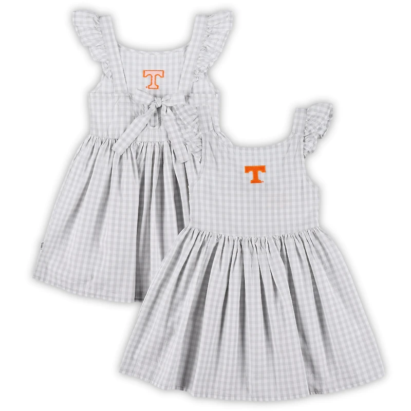 Girls Toddler Garb White Tennessee Volunteers Constance Gingham Dress