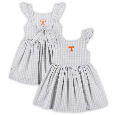 Girls Toddler Garb White Tennessee Volunteers Constance Gingham Dress