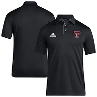 Men's adidas Black Texas Tech Red Raiders 2024 Coaches AEROREADY Polo