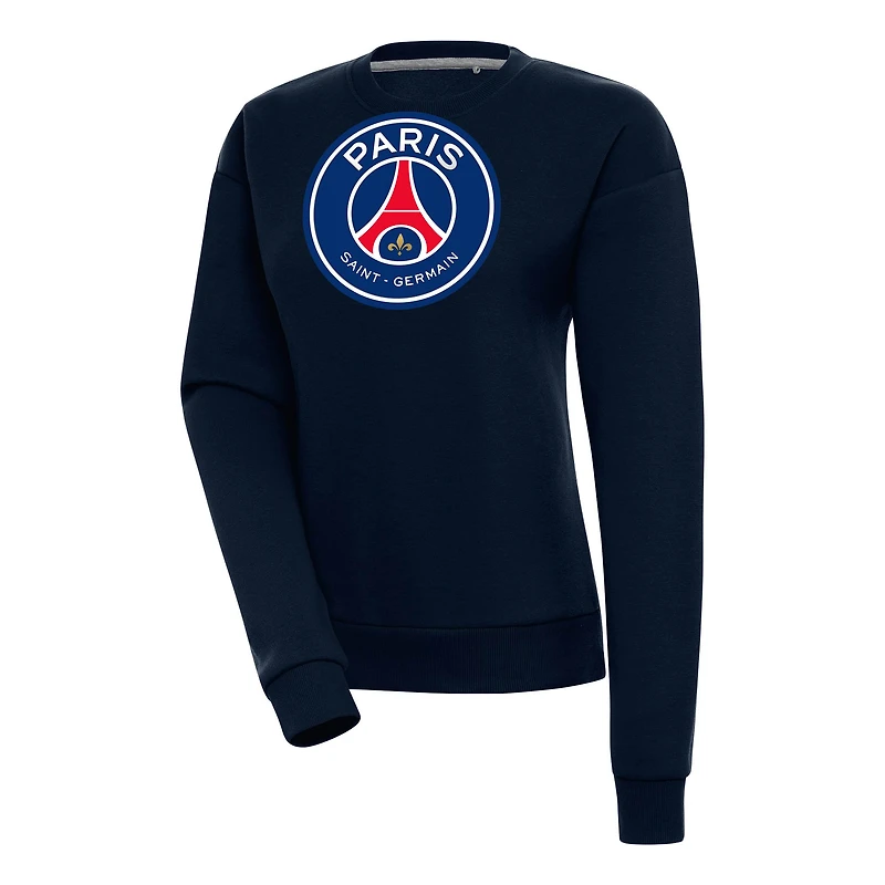 Women's  Navy Paris Saint-Germain Takeover Crewneck Pullover Sweatshirt