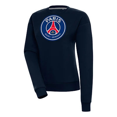 Women's  Navy Paris Saint-Germain Takeover Crewneck Pullover Sweatshirt