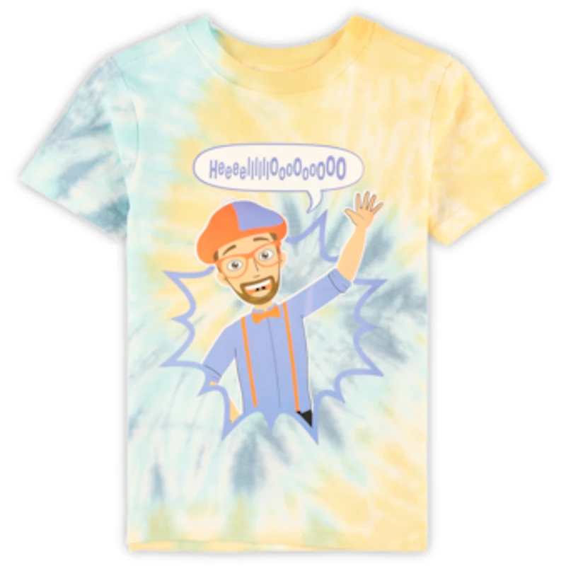 Toddler Blue Blippi Tie-Dye T-Shirt