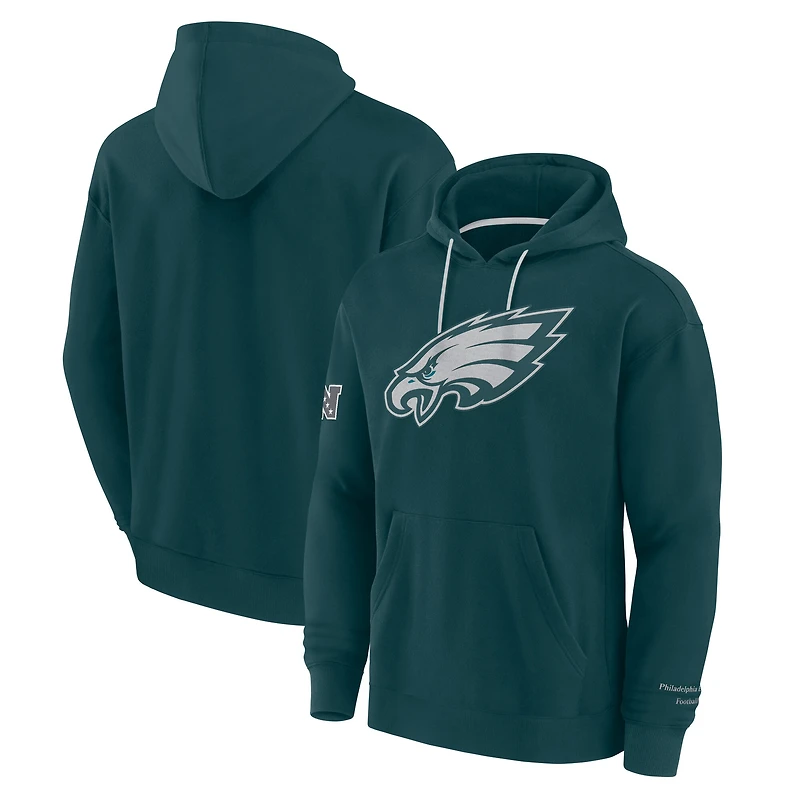 Men's Fanatics Midnight Green Philadelphia Eagles Elements Pace Pullover Hoodie