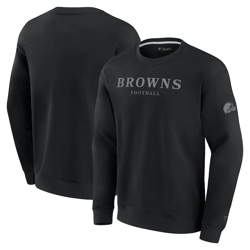 Unisex Fanatics Black Cleveland Browns Elements Unlimited Fleece Pullover Sweatshirt