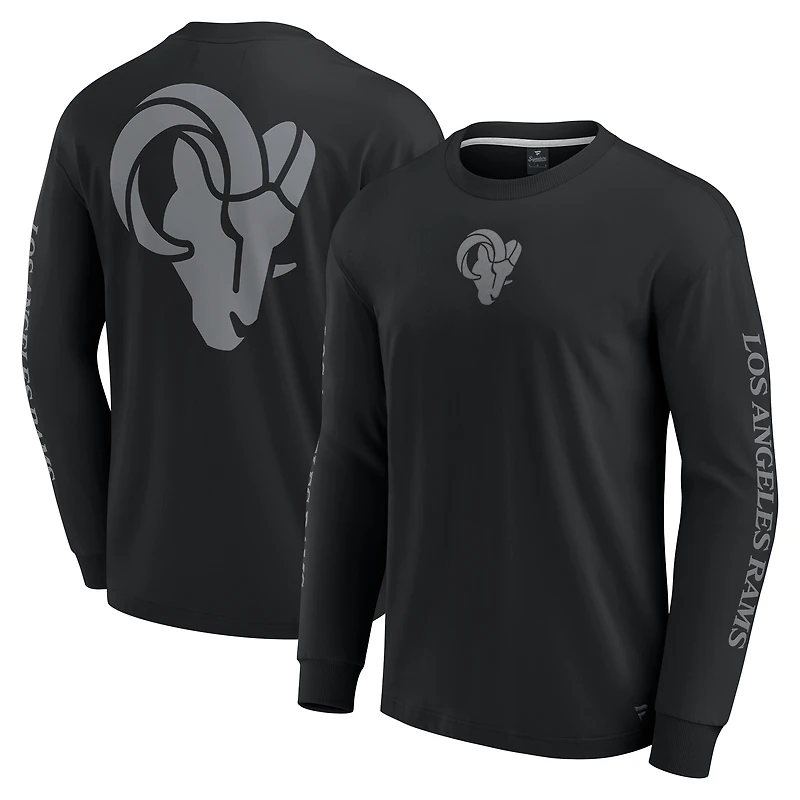Unisex Fanatics Black Los Angeles Rams Elements Strive Long Sleeve T-Shirt
