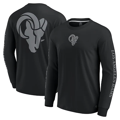 Unisex Fanatics Black Los Angeles Rams Elements Strive Long Sleeve T-Shirt