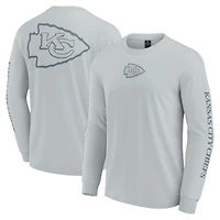 Unisex Fanatics Gray Kansas City Chiefs Elements Strive Long Sleeve T-Shirt