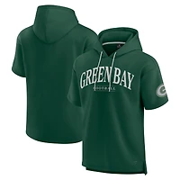 Unisex Fanatics  Green Green Bay Packers Elements Ready Short Sleeve Pullover Hoodie