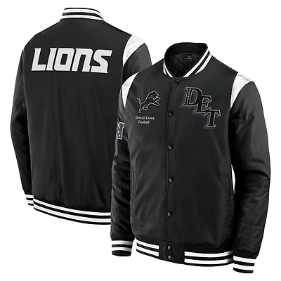 Unisex Fanatics  Black Detroit Lions Elements Elite Full-Snap Jacket