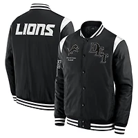 Unisex Fanatics  Black Detroit Lions Elements Elite Full-Snap Jacket