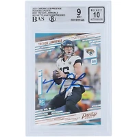 Trevor Lawrence Jacksonville Jaguars Autographed 2021 Panini Chronicles Prestige Rookies Update #201 Beckett Fanatics Witnessed Authenticated 9/10 Rookie Card
