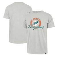 Men's '47 Gray Miami Dolphins Ringtone Franklin T-Shirt