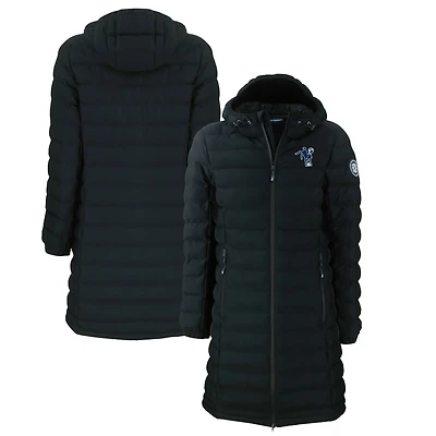 Women's Cutter & Buck  Black Indianapolis Colts Throwback Logo Mission Ridge Repreve Eco Insulated Full-Zip Puffer Jacket