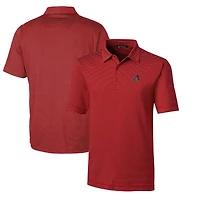 Men's Cutter & Buck  Red Arizona Diamondbacks Forge Pencil Stripe Stretch Big & Tall Polo