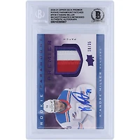 K'Andre Miller New York Rangers Autographed 2020-21 Upper Deck Premier Rookie Paramount Patches Relic #P-KM #10/35 Beckett Fanatics Witnessed Authenticated 10 Rookie Card