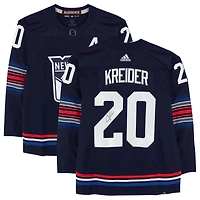 Chris Kreider New York Rangers Autographed 2023-24 Navy Alternate adidas Authentic Jersey