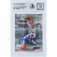 Jack Flaherty St. Louis Cardinals Autographed 2018 Topps Chrome Update #HMT18 Beckett Fanatics Witnessed Authenticated Rookie Card