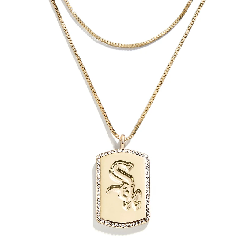WEAR by Erin Andrews x Baublebar Chicago White Sox Dog Tag Necklace