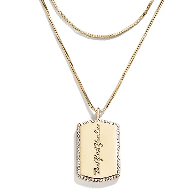 WEAR by Erin Andrews x Baublebar New York Yankees Dog Tag Necklace