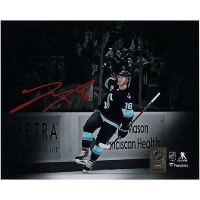 Jared McCann Seattle Kraken Autographed 8" x 10" Deep Sea Blue Jersey Spotlight Photograph