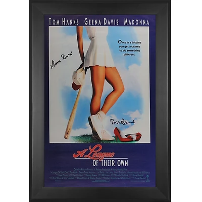 Geena Davis & Rosie O'Donnell A League Of Their Own Autographed Framed 12" x 18" Movie Poster