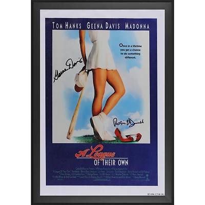Geena Davis & Rosie O'Donnell A League Of Their Own Autographed Framed 20" x 30" Movie Poster