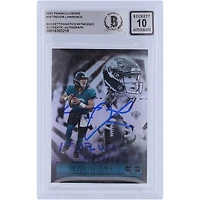 Trevor Lawrence Jacksonville Jaguars Autographed 2021 Panini Illusions #59 Beckett Fanatics Witnessed Authenticated 10 Rookie Card with "1ST NFL Win 10/17/21" Inscription