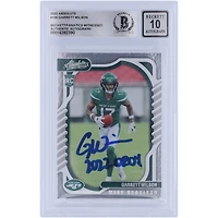 Garrett Wilson New York Jets Autographed 2022 Panini Absolute #106 Beckett Fanatics Witnessed Authenticated 10 Rookie Card with "2022 OROY" Inscription