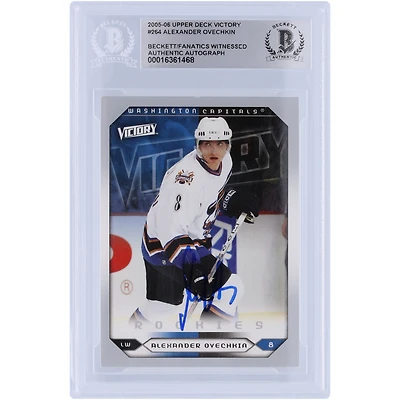 Alexander Ovechkin Washington Capitals Autographed 2005-06 Upper Deck Victory #264 Beckett Fanatics Witnessed Authenticated Rookie Card