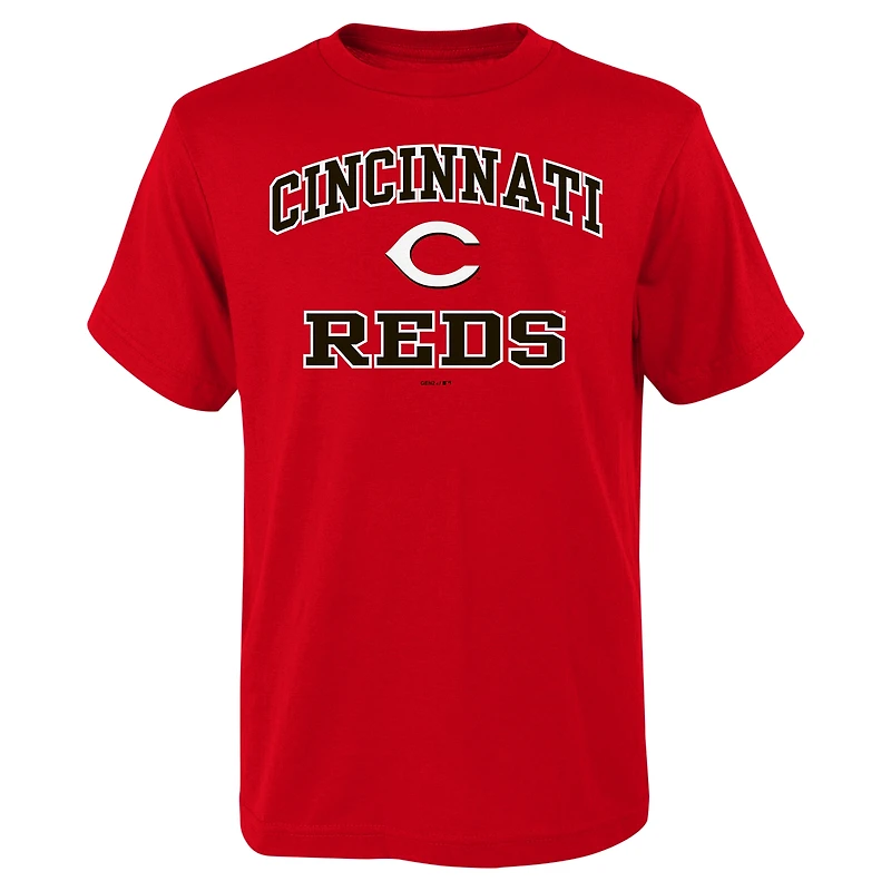 Youth Red Cincinnati Reds Heart & Soul T-Shirt