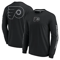 Men's Fanatics Black Philadelphia Flyers Elements Strive Long Sleeve T-Shirt