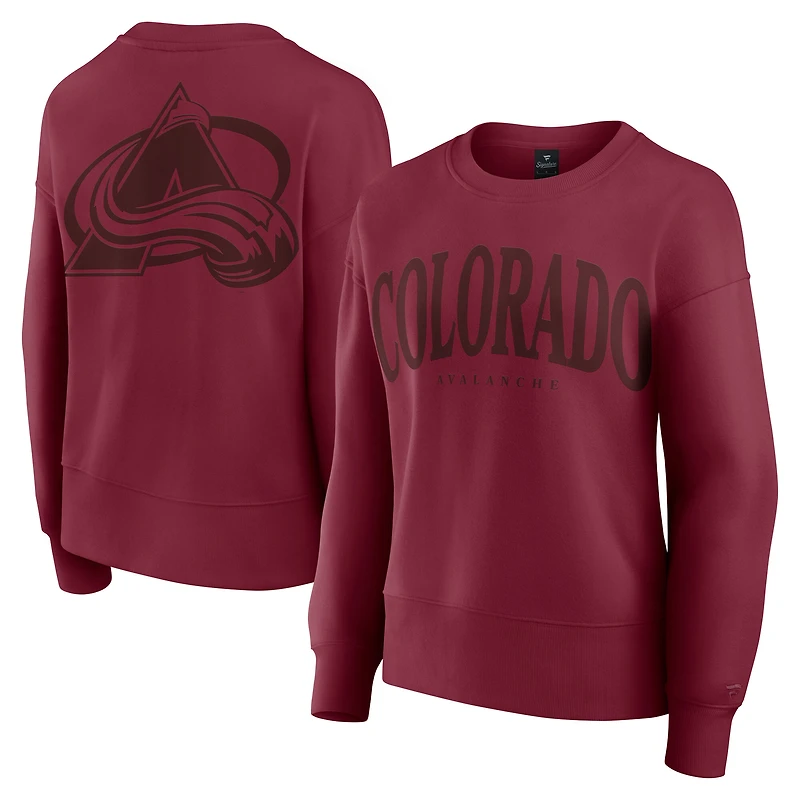 Women's Fanatics Burgundy Colorado Avalanche Elements Flow Pullover Sweatshirt