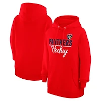 Women's G-III 4Her by Carl Banks  Red Florida Panthers Team Fleece Pullover Hoodie