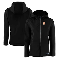 Women's Cutter & Buck  Black San Francisco Giants City Connect Evoke Eco Softshell Recycled Full-Zip Hoodie Jacket