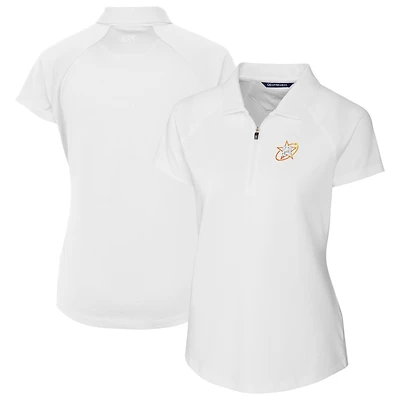 Women's Cutter & Buck  White Houston Astros City Connect Forge Stretch Polo