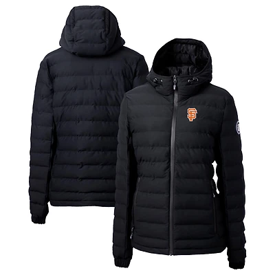 Women's Cutter & Buck  Black San Francisco Giants City Connect Mission Ridge Repreve Eco Insulated Full-Zip Puffer Jacket