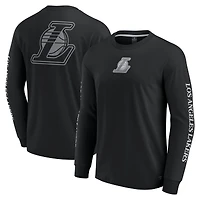 Men's Fanatics Black Los Angeles Lakers Elements Strive Long Sleeve T-Shirt