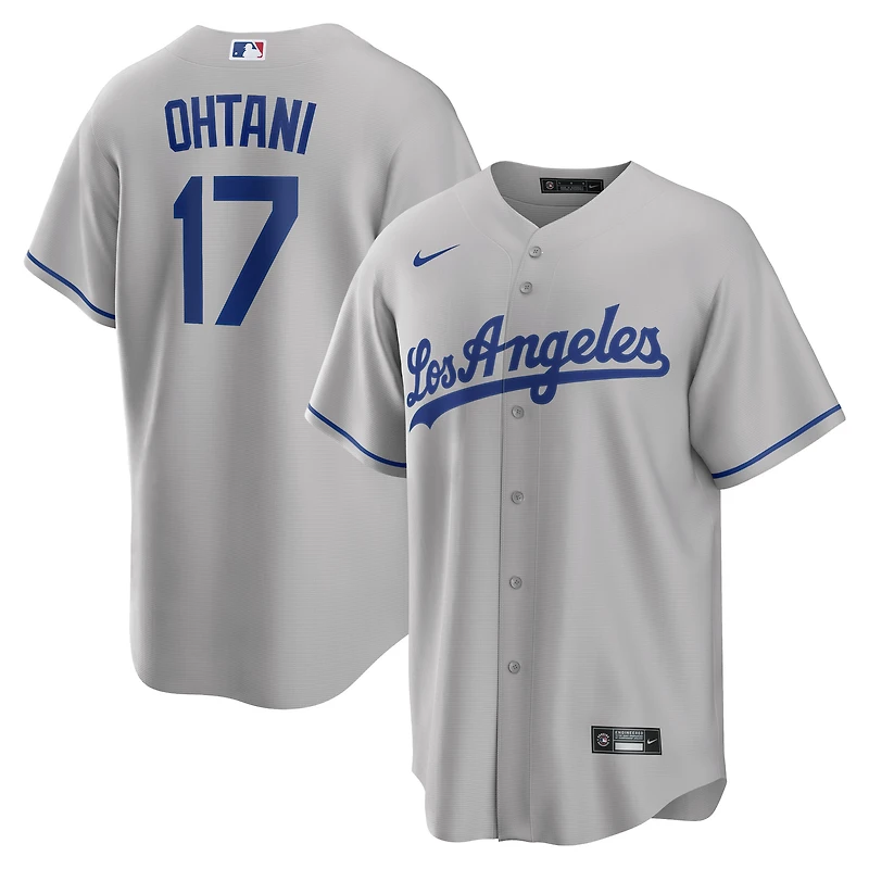 Men's Nike Shohei Ohtani Gray Los Angeles Dodgers Away Replica Player Jersey