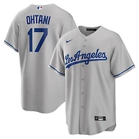 Men's Nike Shohei Ohtani Gray Los Angeles Dodgers Away Replica Player Jersey