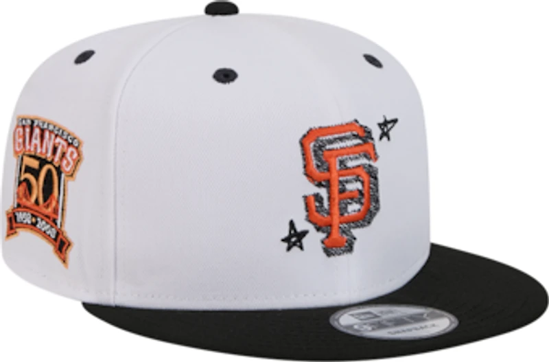 Men's New Era White San Francisco Giants Official Doodles 9FIFTY Snapback Hat
