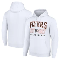 Men's Starter White Philadelphia Flyers Retro Graphic Pullover Hoodie
