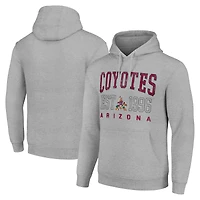 Men's Starter Heather Gray Arizona Coyotes  Graphic Pullover Hoodie