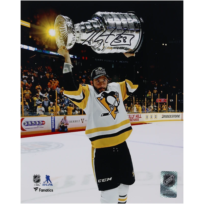 Kris Letang Pittsburgh Penguins Autographed 8" x 10" 2017 Raising Cup Photograph