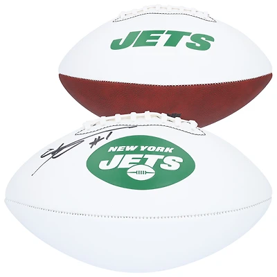 Ahmad Sauce Gardner New York Jets Autographed Franklin White Panel Football
