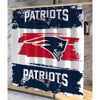Pegasus New England Patriots Shower Curtain & Bath Mat Set