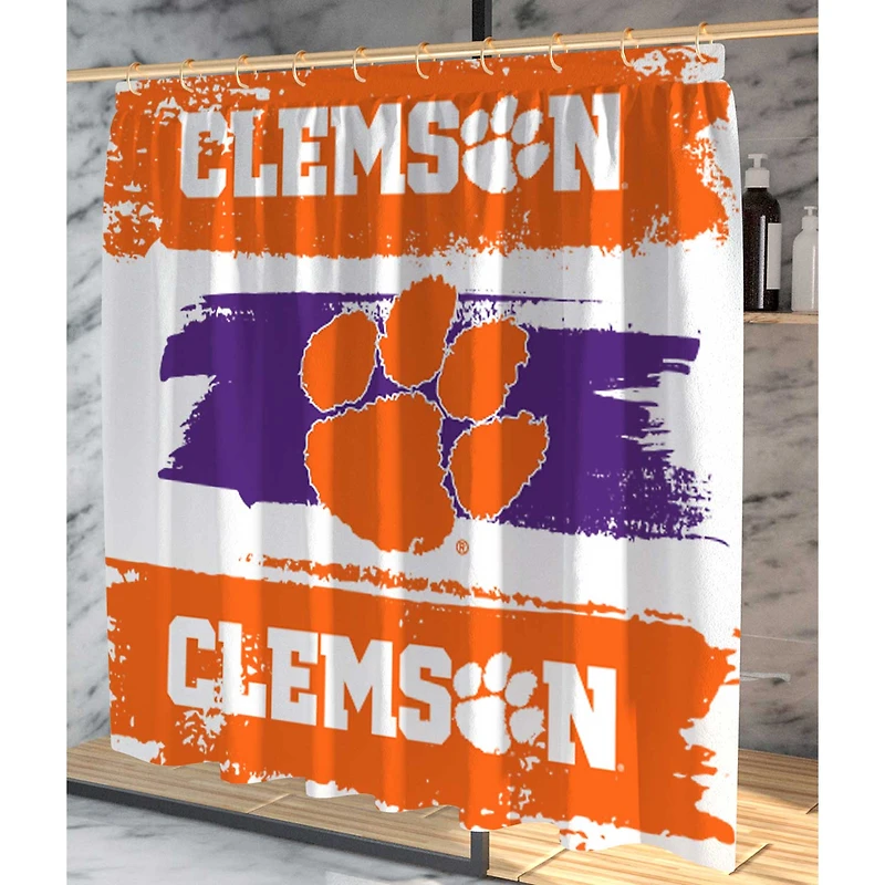 Pegasus Clemson Tigers Shower Curtain & Bath Mat Set