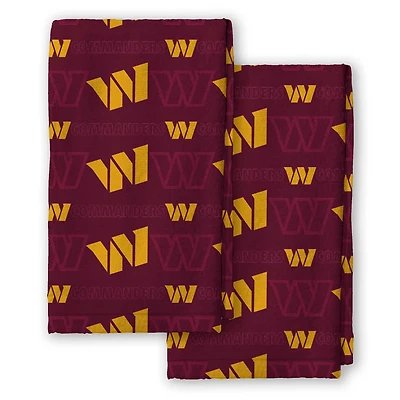 Pegasus Washington Commanders 2-Pack Repeat Logo Dish Towel Set